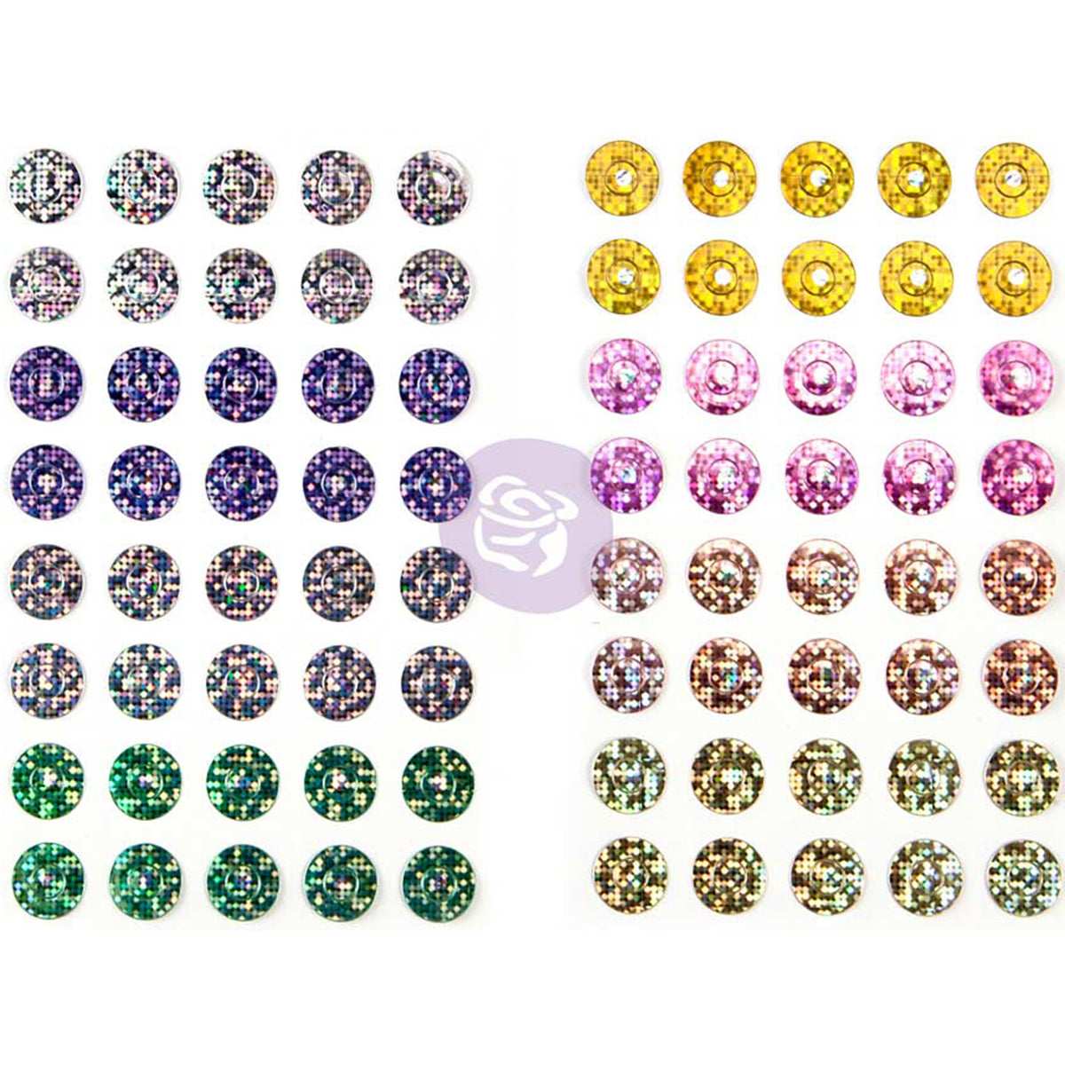 Prima Marketing My Prima Planner Hole Reinforcers 3.5"X5.25" 2/Pkg - Foil