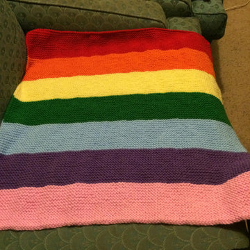 Gorgeous Rainbow Baby Blanket and Rainbow Baby Beanie Patterns