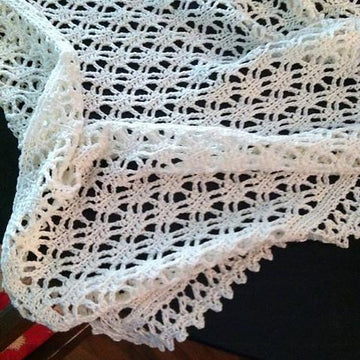 CROCHET Baby Blanket / Afghan - Blue Summer
