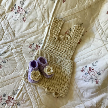 Lavender Lamb Pinafore