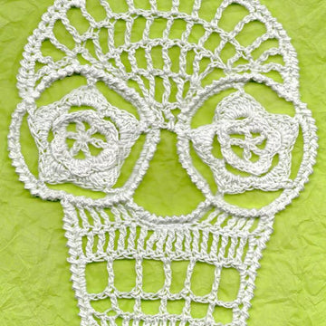 Blanca Crochet Day Of The Dead Applique Skull Pattern