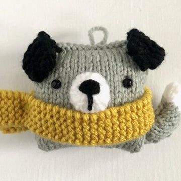 Puppy Christmas Ornament Knit Pattern
