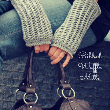 Ribbed Waffle Mitts