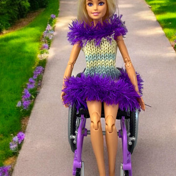 "Glamour Fluff" dress for teenage fashion doll