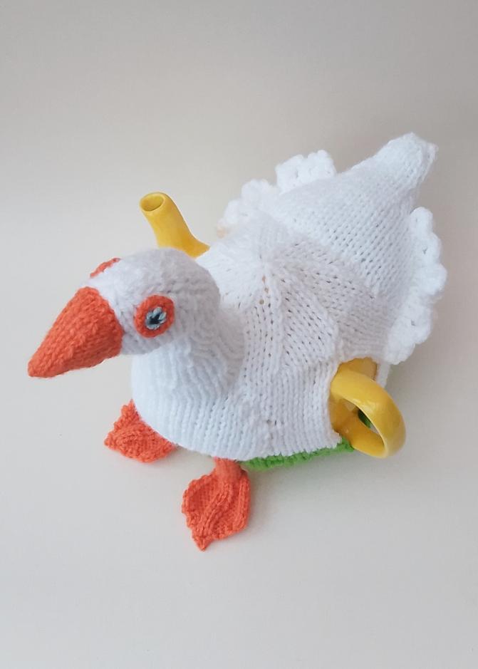 White Embden Goose Tea Cosy