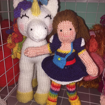 Rainbow star doll