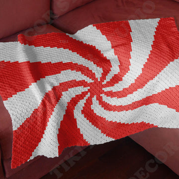 Peppermint Candy Baby Blanket CROCHET PATTERN