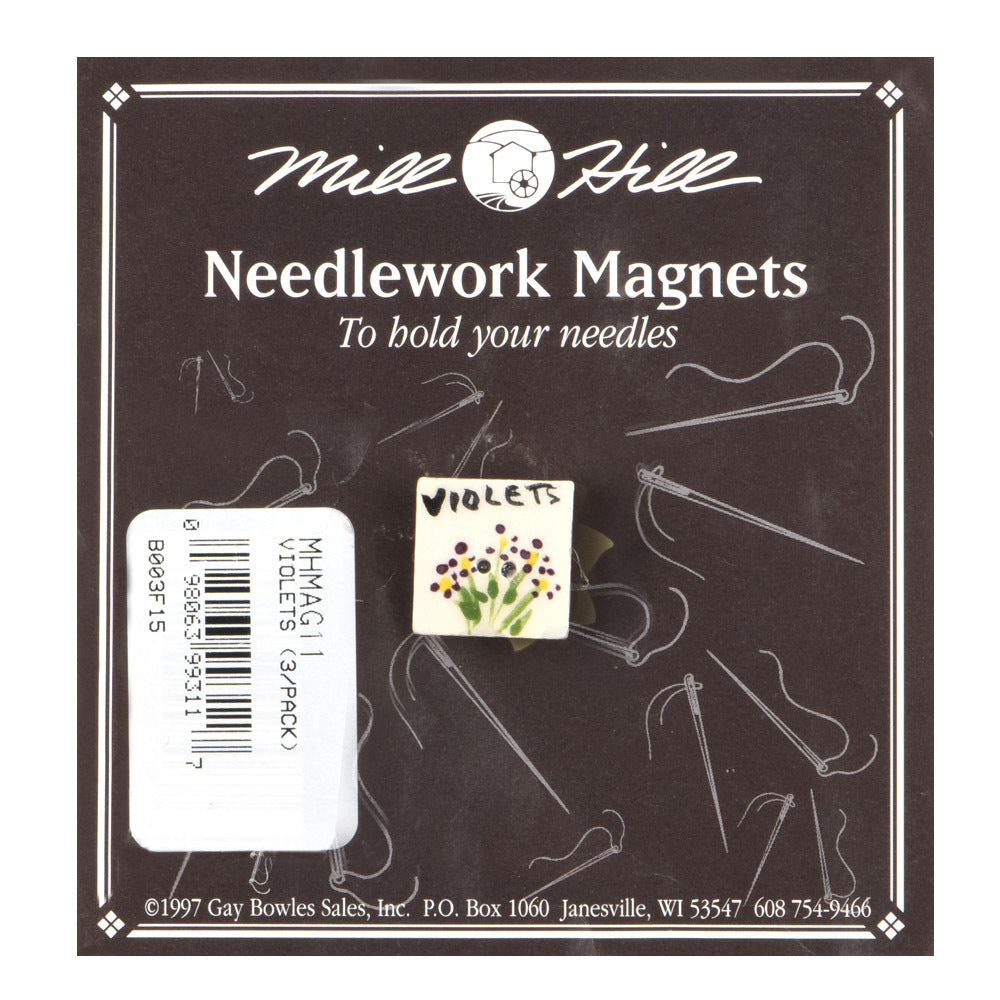 Mill Hill Violets Needle Magnet