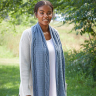 Salt Water Taffy Scarf in Valley Yarns Brodie - 999 - Downloadable PDF