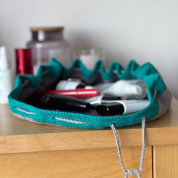 'Flat out' make-up bag
