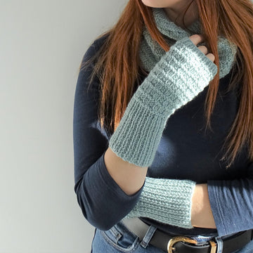 ‘Sea Waves’ Hat, Mitts and Cowl, toddler, child and adult