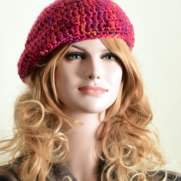 Olena crochet slouch hat in 3 sizes