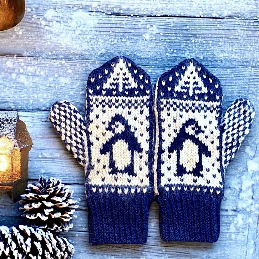 Penguin March Mittens
