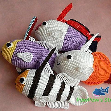 Amigurumi Purple Firefish Pattern No.25