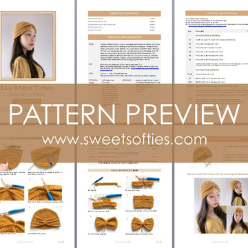 Easy Ribbed Turban with Bow