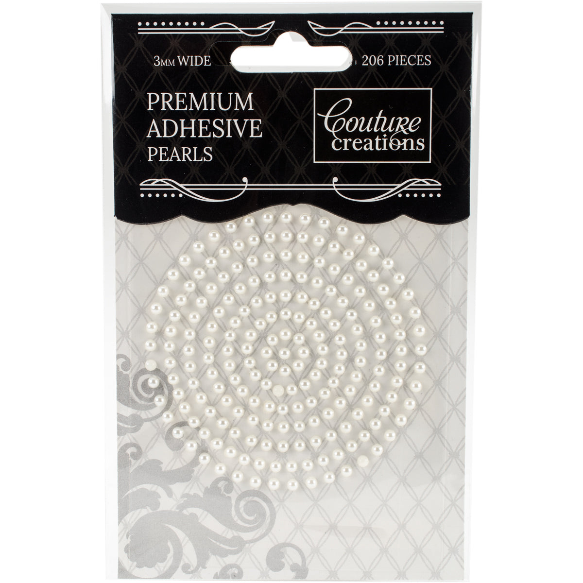 Artdeco Creations Couture Creations Adhesive Pearls 3mm 206/Pkg - Chiffon Cream