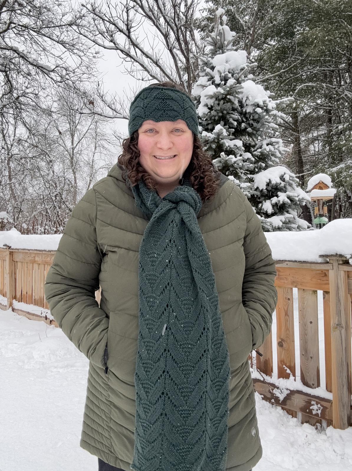 Muskoka Pine Scarf & Headband