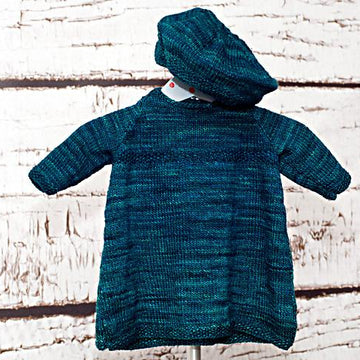 Baby set "Emma" (dress and tam)