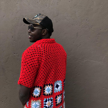 Summer Bunny Granny Square Shirt