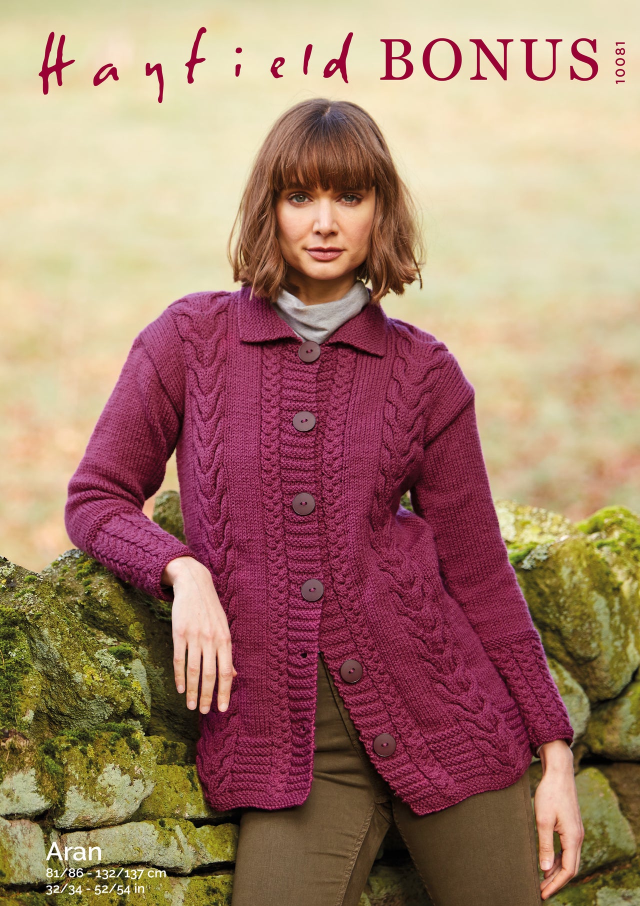 Jacket in Hayfield Bonus Aran 100g - 10081 - Leaflet