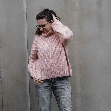 Fishbone chunky sweater
