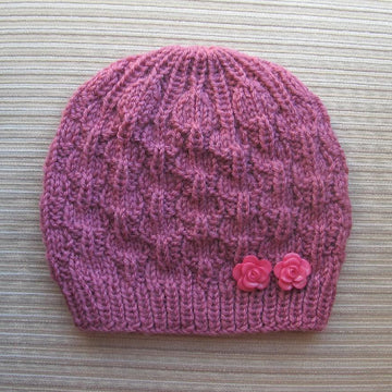 Antique Rose Textured Hat for a Lady
