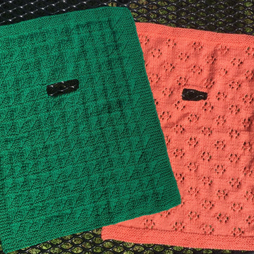 Two Infant Car Seat Blankets to Knit