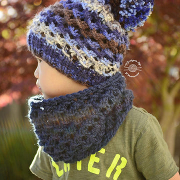 Wolf Slouch Beanie & Cowl