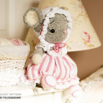 Doll Clothes, Crochet Pattern - Outfit Easter Mouse
