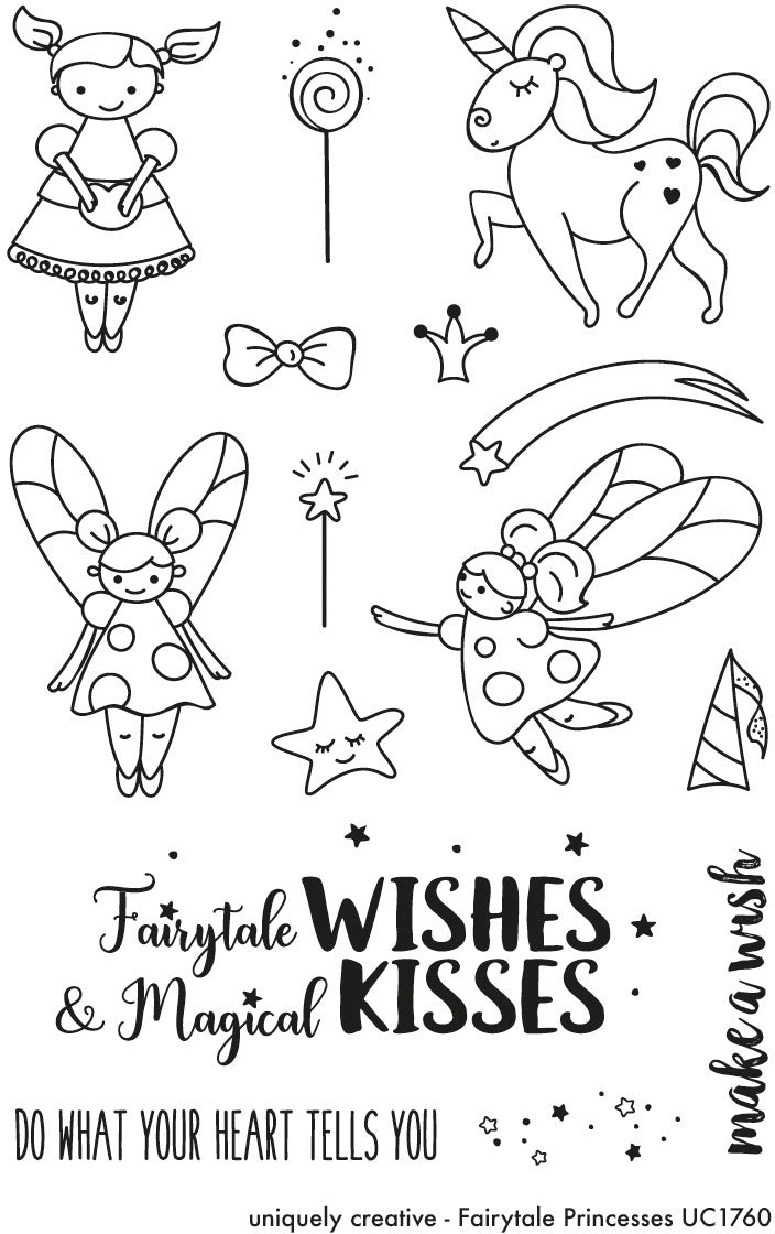 Uniquely Creative 4"X6" Clear Stamps - Fairytale Princesses