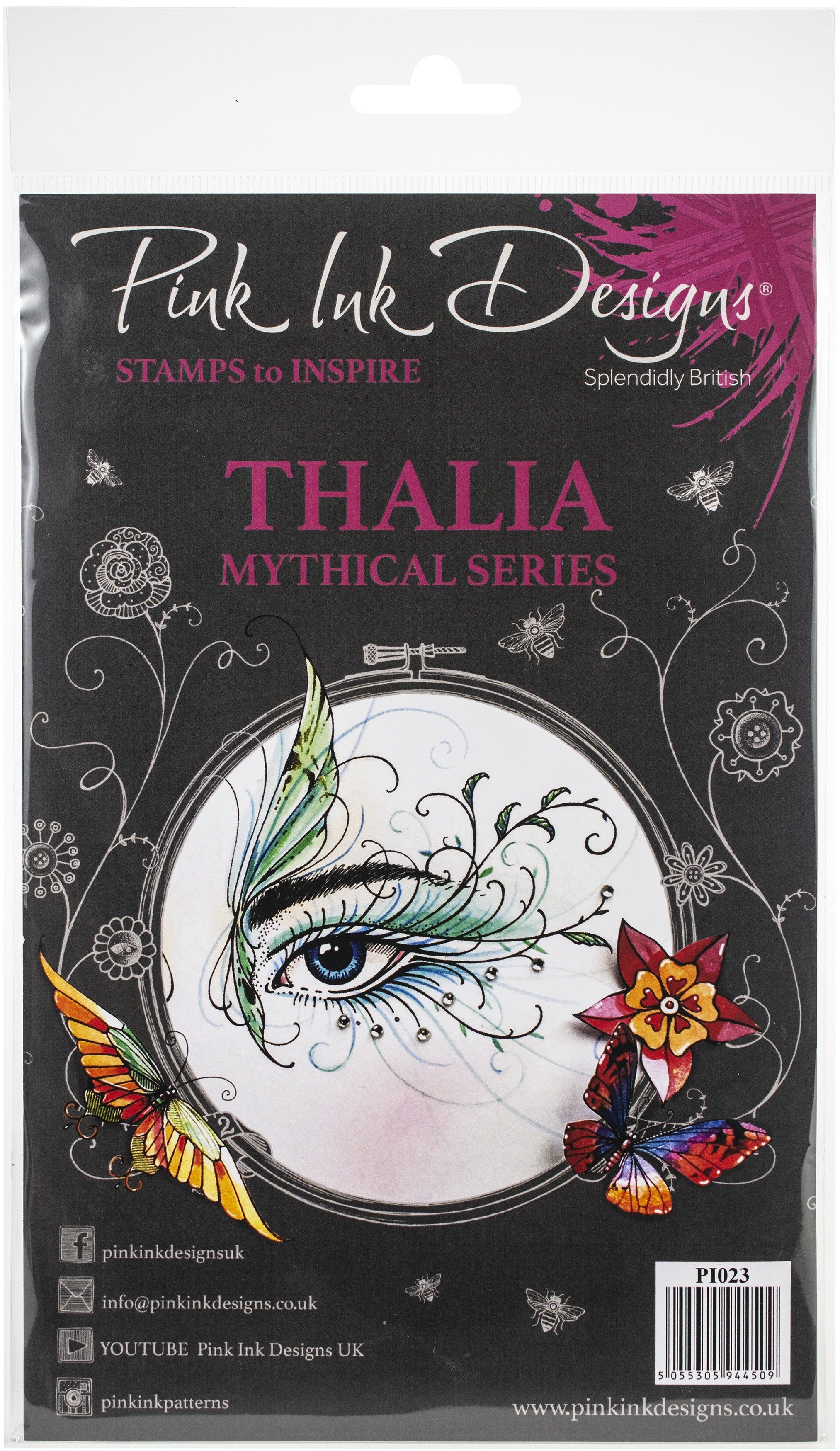Creative Expressions Pink Ink Designs A5 Clear Stamp Set - Thalia