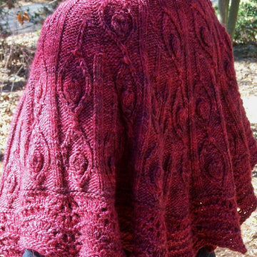 Drifting Leaves poncho
