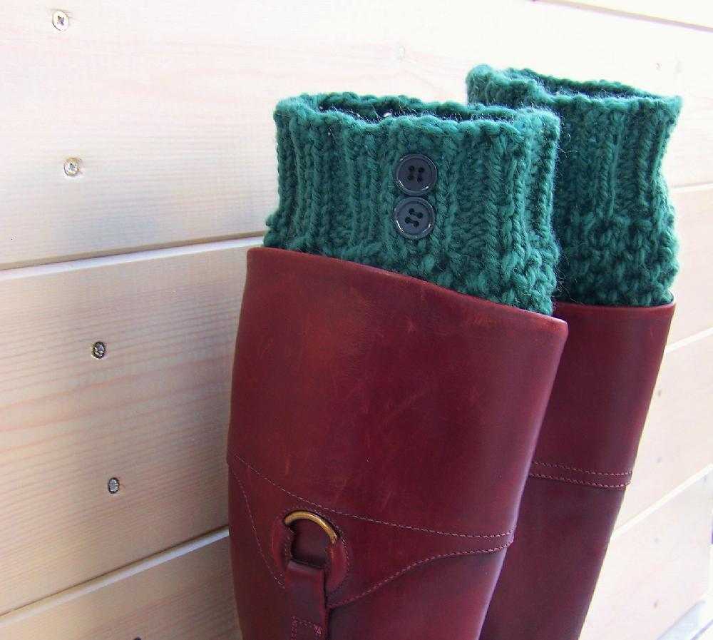 Forest boot cuffs
