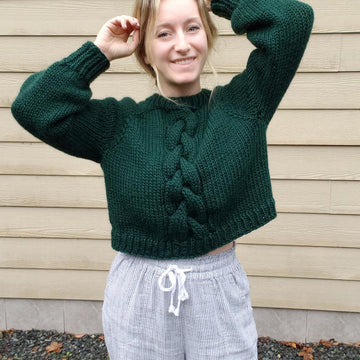 Braided Embers Sweater