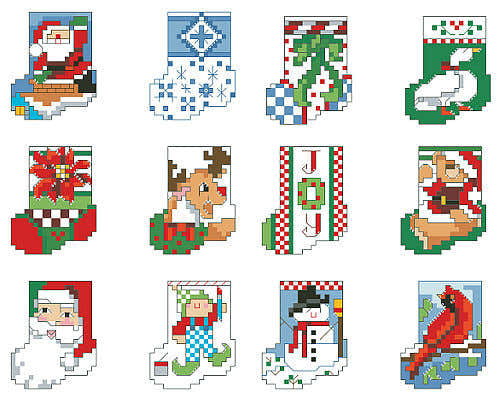 Littlest Stocking Ornaments - PDF