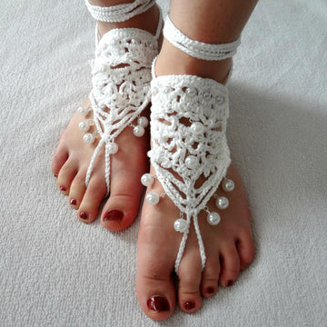 Lacy Bohemian Barefoot Sandals