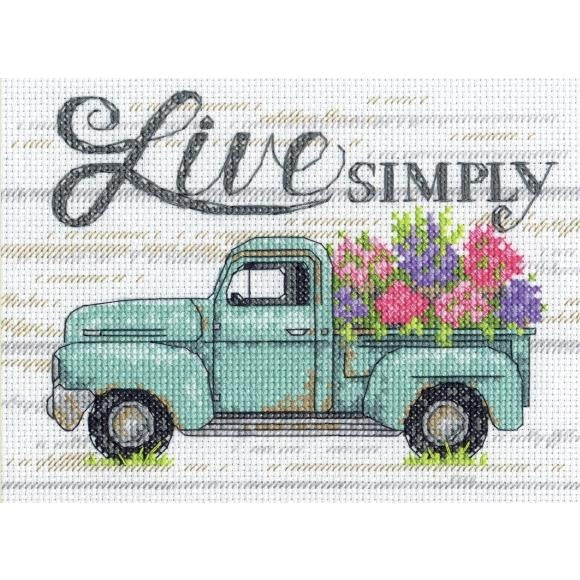 Dimensions Flower Truck Cross Stitch Kit