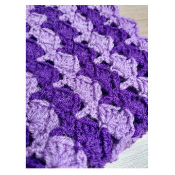 Crochet purple blanket pattern