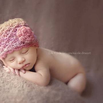 #45 Tiny flowers beanie