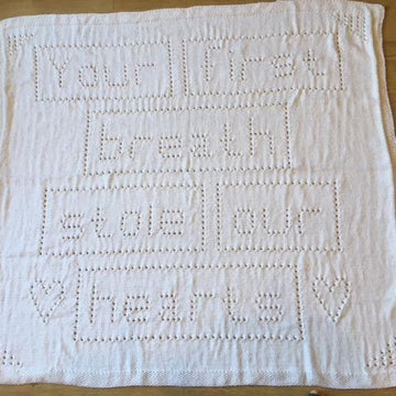 1st Breath Baby Blanket Knitting Pattern