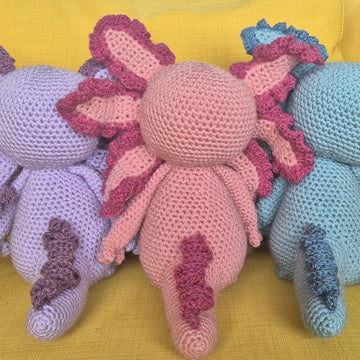 Axolotl Salamander Crochet Amigurumi Plush Doll