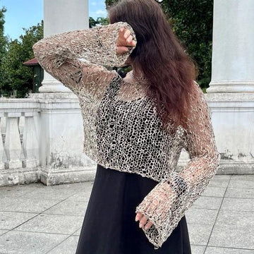 Fishnet Top Knitting Tutorial