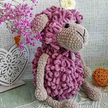 Crocheted lamb