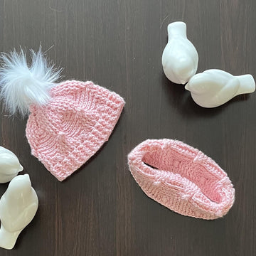 Pretty Diamonds Beanie & Cowl Set N 630