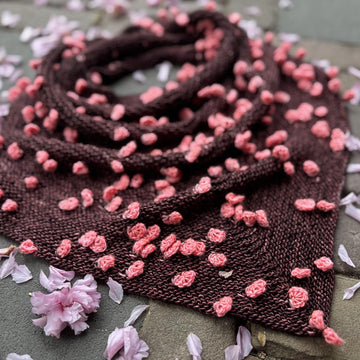 Falling Blossoms Cowl (knit)
