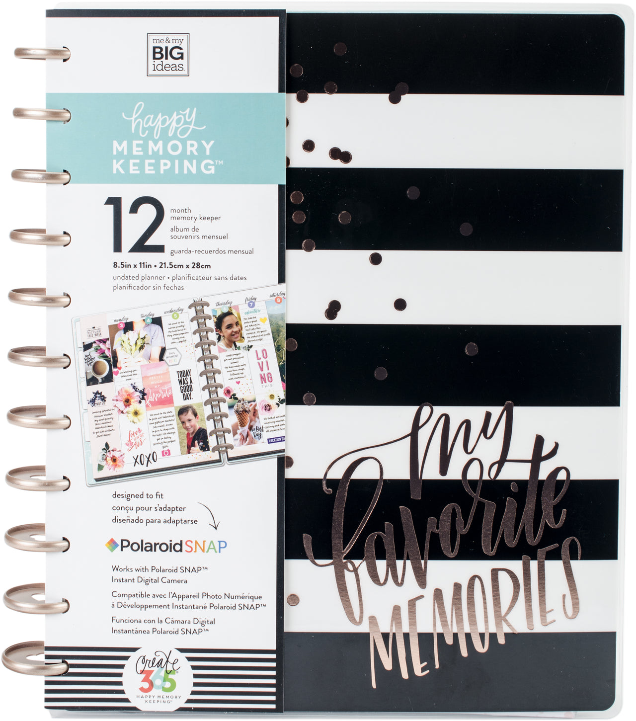 Happy Memory Keeping Undated 12-Month Big Planner - My Favorite Memories