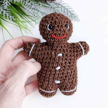 Gingerbread Man NO SEW crochet pattern