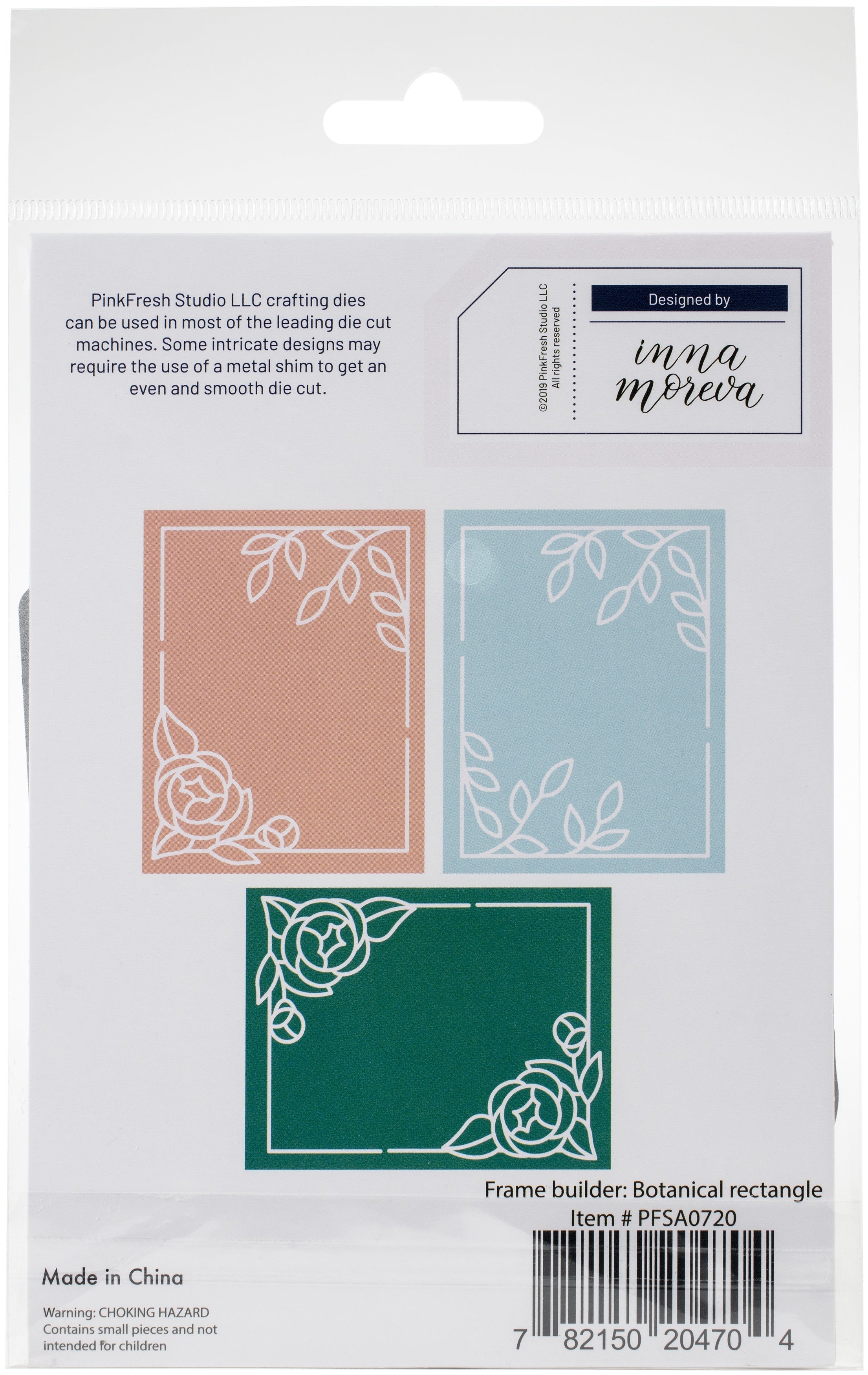 Pinkfresh Studio Die - Botanical Rectangle