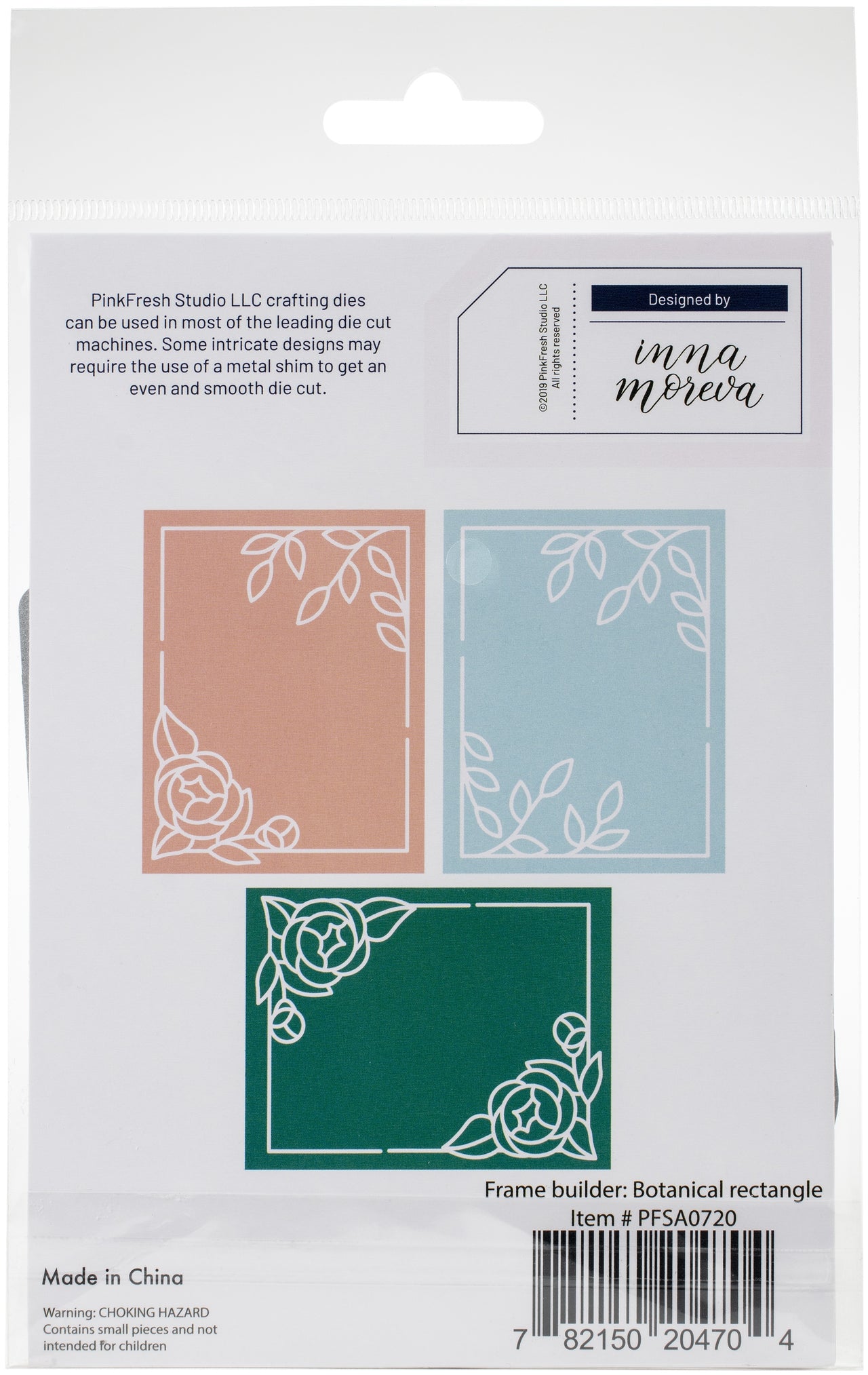 Pinkfresh Studio Die - Botanical Rectangle