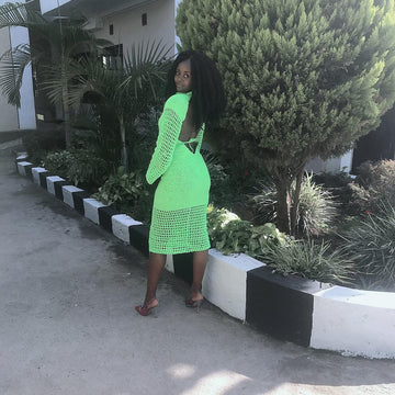 Green Goblin Crochet Dress